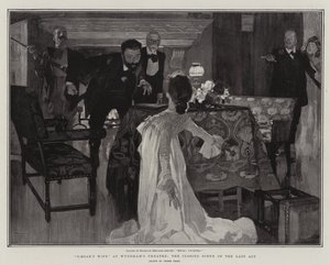 La femme de César au théâtre Wyndham, la scène de clôture du dernier acte - Frank Craig